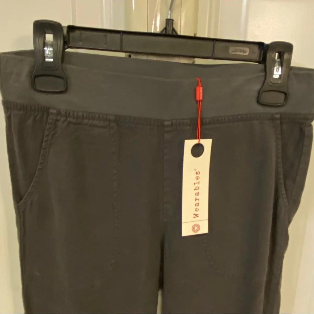 XCVI Wearables Dark Gray Frayed Hem Pants - Picture 9 of 14